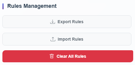 Pro: Rule Export and Import