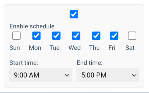 Schedule website blocking or set a daily usage limit